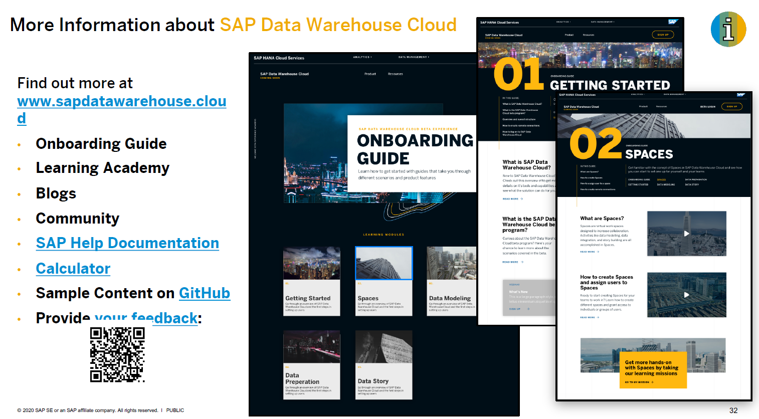 Mehr Informationen zu SAP Data Warehouse Cloud