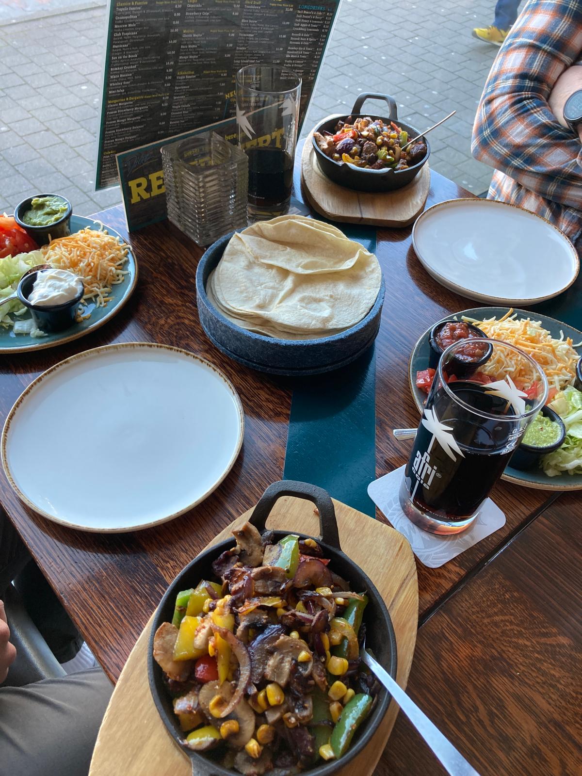 Mittagessen beim Infocient Beratertag im Restaurant Diaz in Viernheim