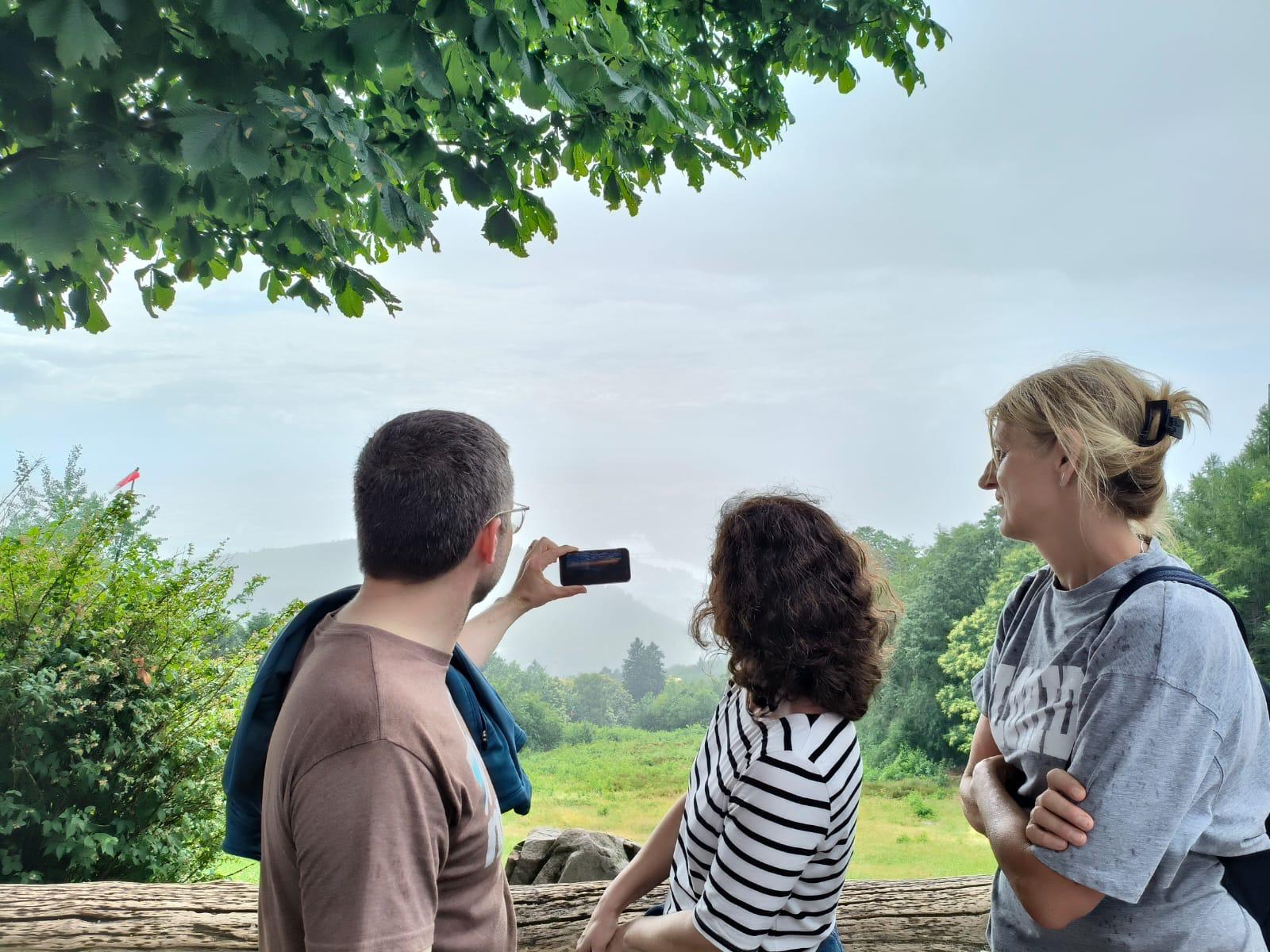 Blick vom Königsstuhl beim Infocient Teamevent