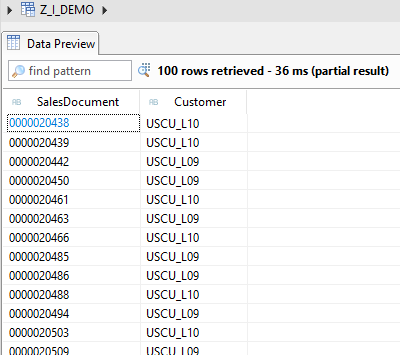 cds views - code preview